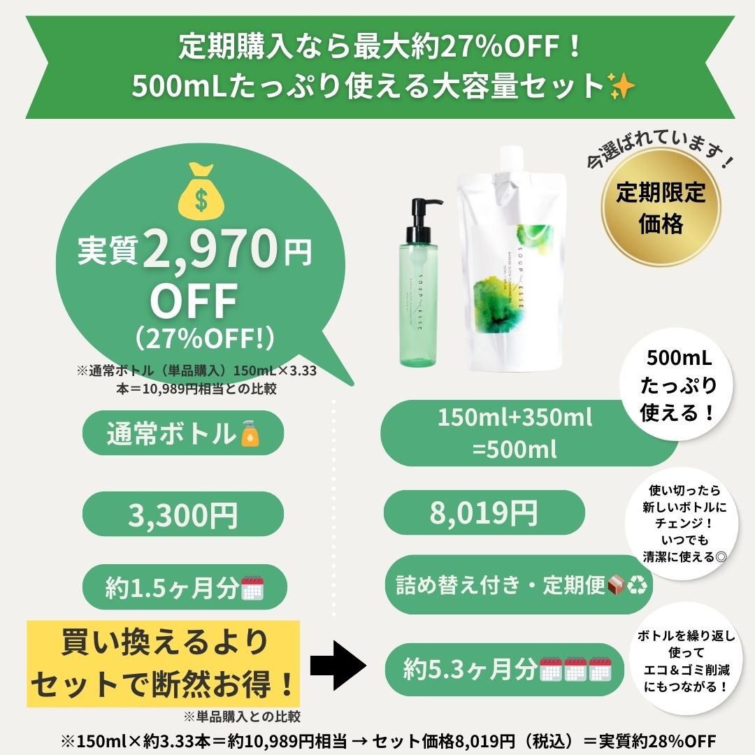 【大容量詰め替えセット】バリアグロウ クレンジングオイル150ml+350ml - スプレーゼオンラインショップ